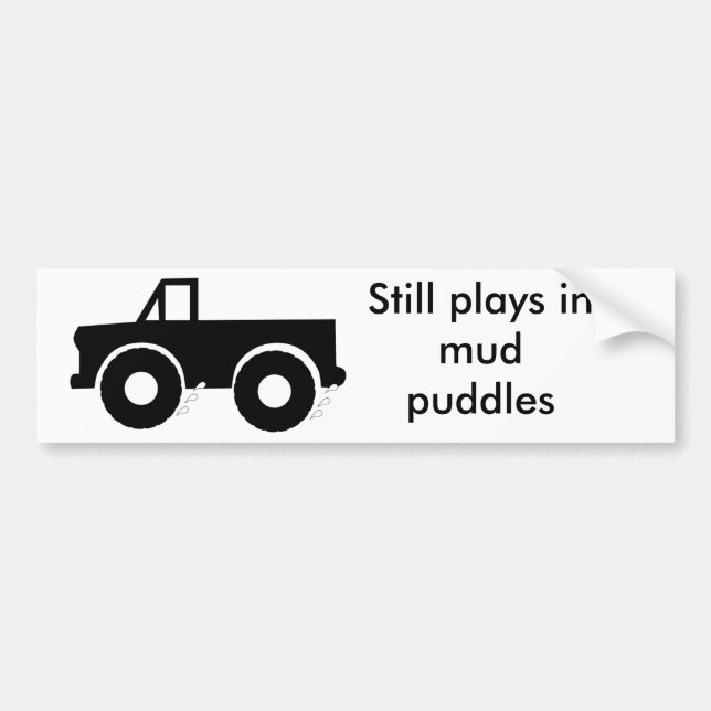 Noch Spiele in den Schlammpfützen (4WD) Autoaufkleber (Vorne)