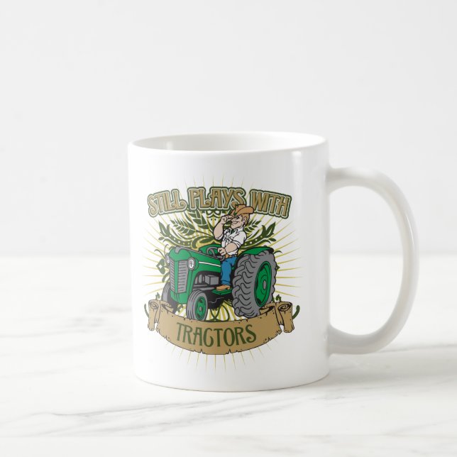 Noch Spiele mit grünen Traktoren Kaffeetasse (Rechts)