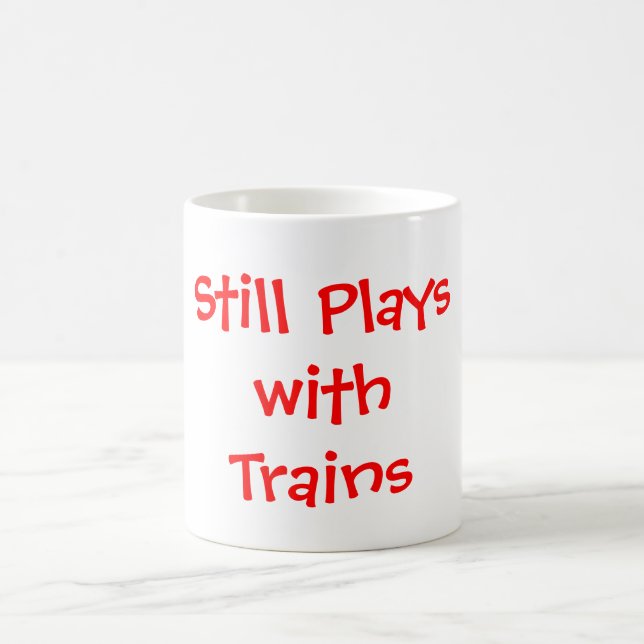Noch Spiele mit Zügen Kaffeetasse (Mittel)