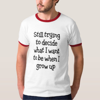 Noch versuchend zu entscheiden… Grauer/roter T - T-Shirt