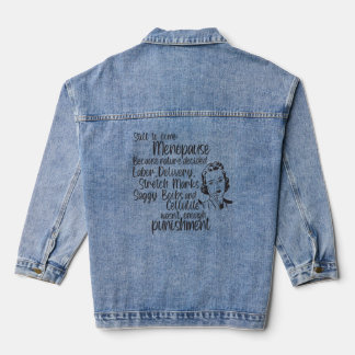 Noch zu kommen Menopause Jeansjacke