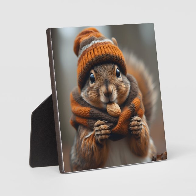 Nochmals schnappen - Eichhörnchenbild Fotoplatte (Vorderseite)