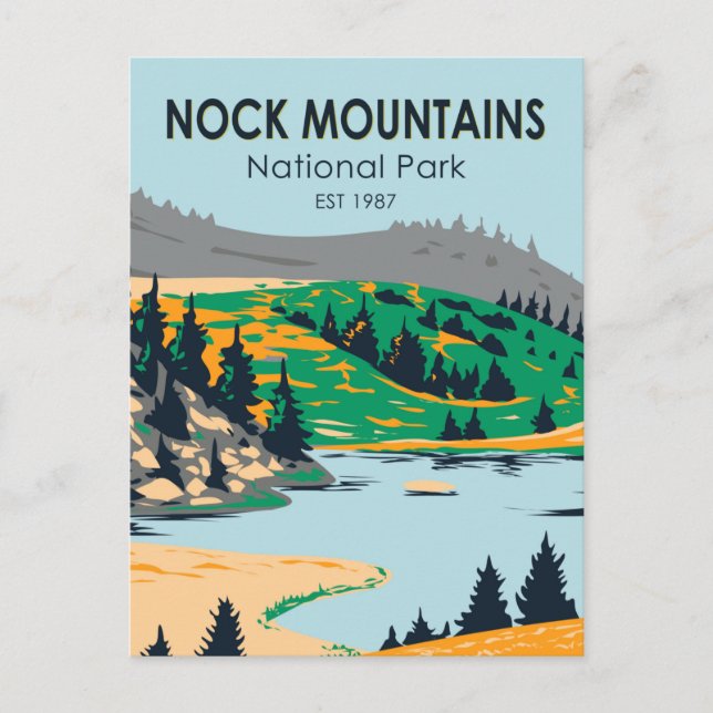 Nock Mountains Nationalpark Österreich Vintag Postkarte (Vorderseite)