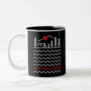 Nocturnal Camper 2 Zweifarbige Tasse
