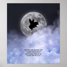 Nocturnal fliegende Schweine Poster