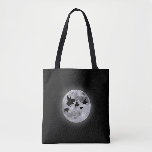 Nocturnal fliegende Schweine Tasche (Vorderseite)