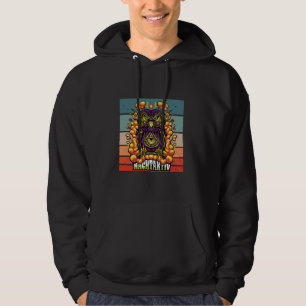 Nocturnal Owl Nachtkeule psychedelische Muster vib Hoodie