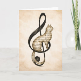 Nocturne A study in music and silence Feiertagskarte