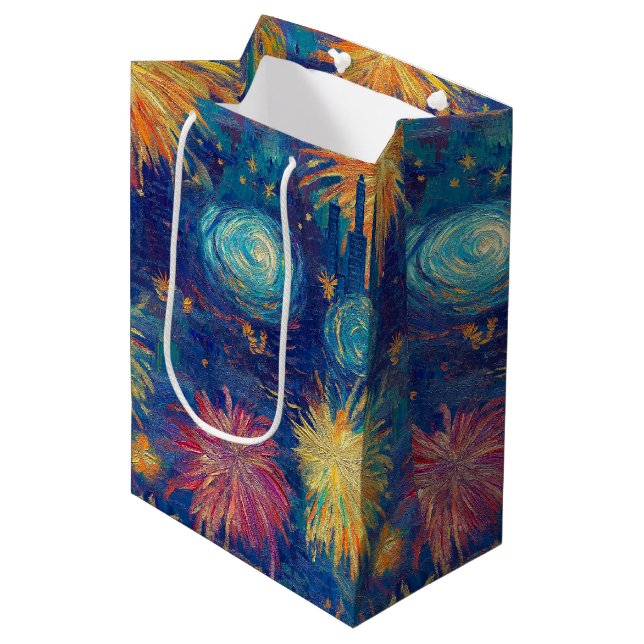 Nocturne – Eleganz der Silvesternacht (39/40) Mittlere Geschenktüte (Vorderseite Schrägansicht)
