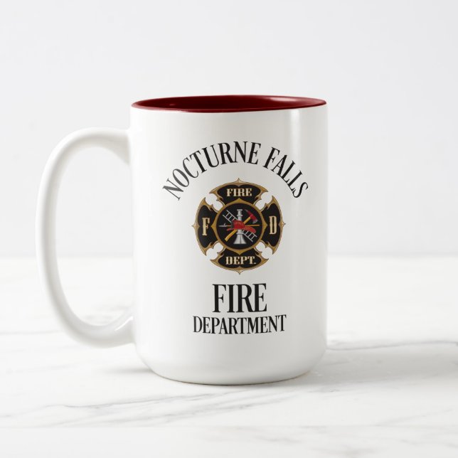 Nocturne Falls Fire Department Tasse (Links)