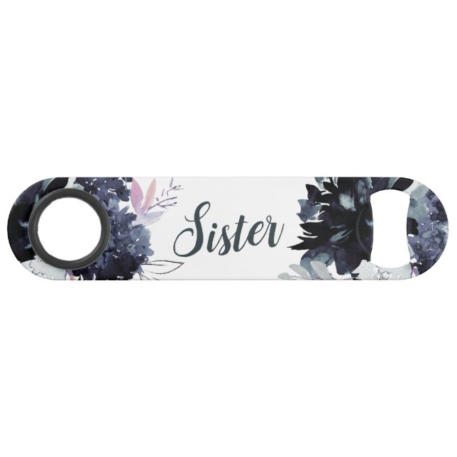 Nocturne Floral Aquarelle Chic Soeur tendance (Devant (Horizontal))