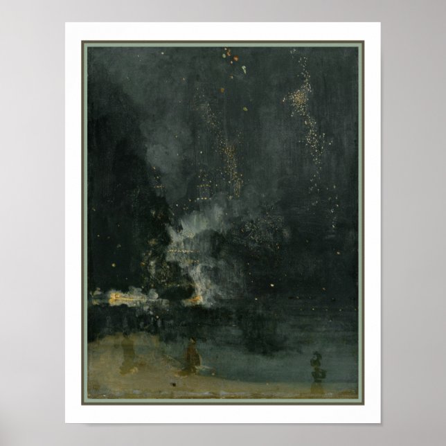 Nocturne in Schwarz und Gold: Die sinkende Rakete Poster (Vorne)