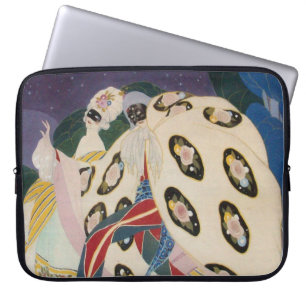 NOCTURNE MIT MASKEN / Art Déco Venezianische Masqu Laptopschutzhülle