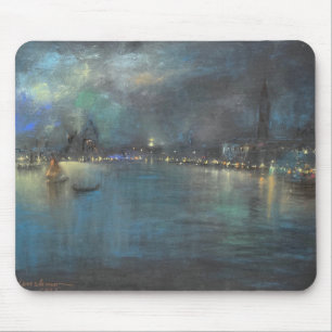 Nocturne von Venedig (von Glenn Cooper Henshaw) Mousepad