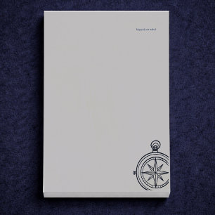 Nocturnes Studium dunkler Akademie-Kompass Post-it Klebezettel