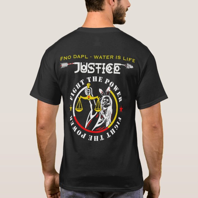 #NODAPL - WASSER IST LEBEN-SHIRTS T-Shirt (Rückseite)