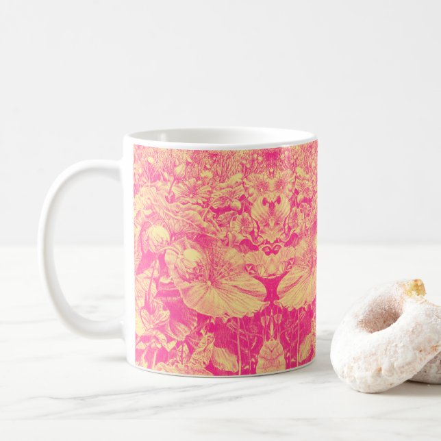 Nodding Lotus (Tropical) - Tasse des Kaffees (Mit Donut)
