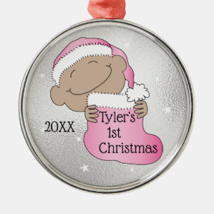 Noël 1er Noël Ornement rose pâle