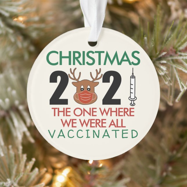 Noël 2021 Celui Où Nous Avons Vacciné Drôle (Arbre)