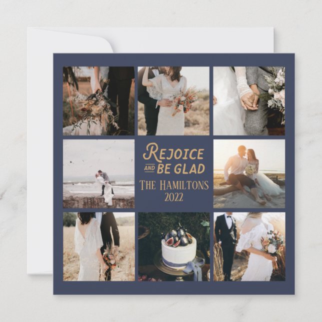 Noël 8 photo Collage Carte de vacances de la Marin (Devant)