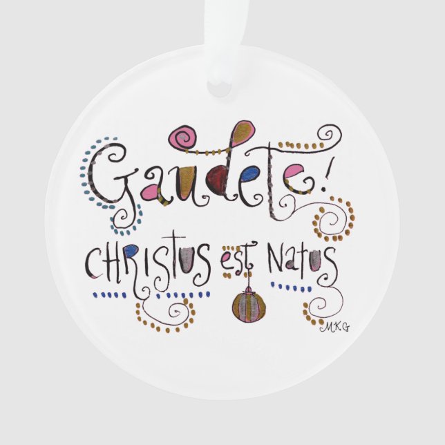 Noël à la main de la Gaudete latine (devant)