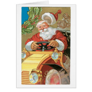 Noël à l'ancienne, Père Noël équitation voiture vi