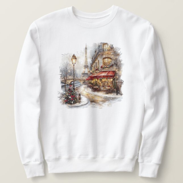 Noël À Paris Sweatshirt (Design devant)