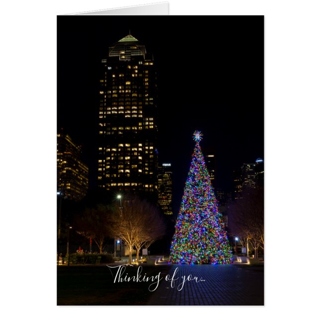 Noël À Warren Park Nuit Penser À La Carte U (Devant)
