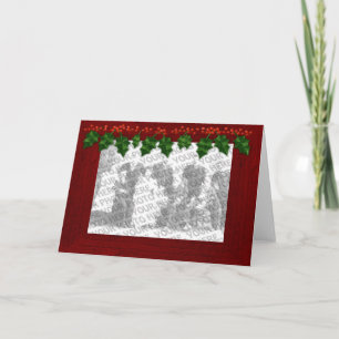 Noël Ajouter votre cadre photo Carte personnalisab