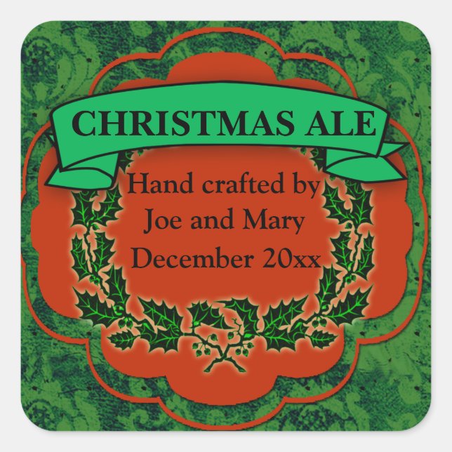 Noël Ale, bière et brasse Étiquettes (Devant)