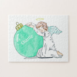 Noël Angel nom personnalisé puzzle