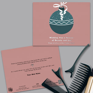 Noël Arbre Bauble Foil Saison Carte de vacances