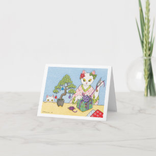 Noël au Japon carte pour notes