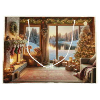 Noël au sac cadeau du lac