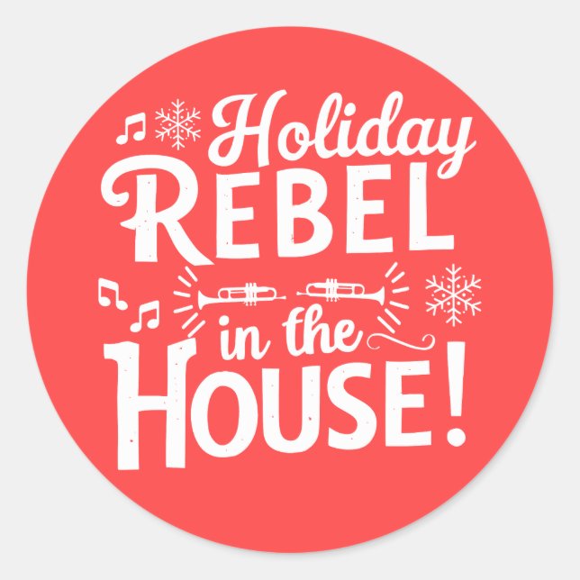 Noël | autocollant du Nouvel An (Devant)