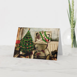 Noël avec la carte de Noël de zombi de zombis