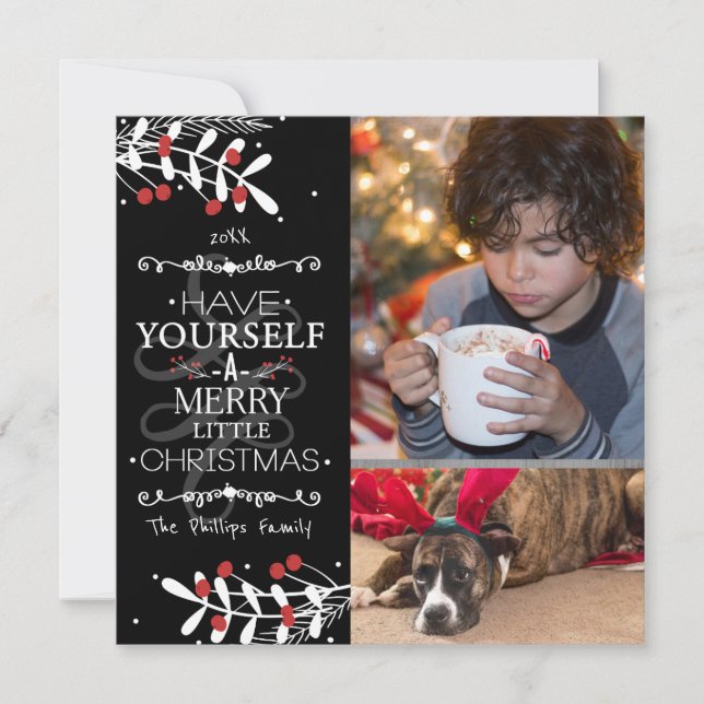 Noël, Ayez-Vous... Carte photo Red Berries (Devant)