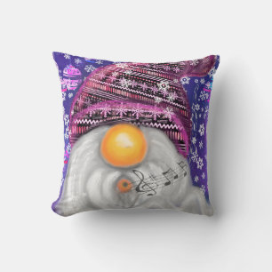 Noël Baby Coussin Gnome En Violet Casquette Chant