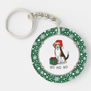 Noël Beagle de chapeau de Noël (tri couleur 3) Chi