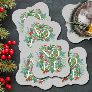NOEL Beeren und Grünzeug Weihnachten Untersetzer