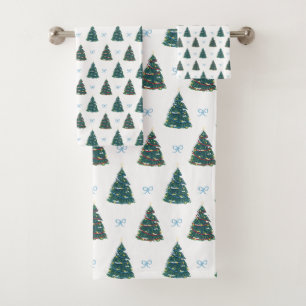 Noël bleu Arbre hiver Coquette Noël