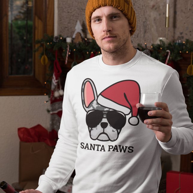 Noël bleu Merle Sweatshirt français Bulldog (Créateur téléchargé)