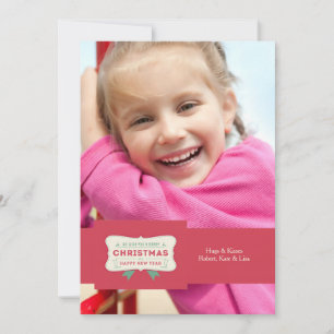 Noël Bonheur Carte photo de vacances