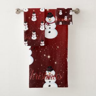 Noël Bonhomme de neige chapeau de Père Noël