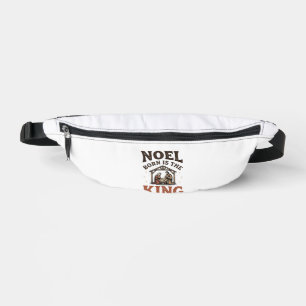 Noel Born Is the King Vintage Nativity Weihnachten Bauchtasche