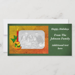 Noël Bougie Angel Carte photo de vacances