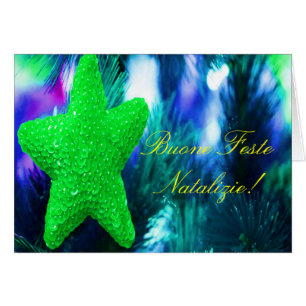 Noël Buone Feste Natalizie Green Star III