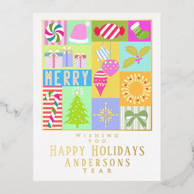 Noël Calendrier de Noël Carte de Noël (Recto)