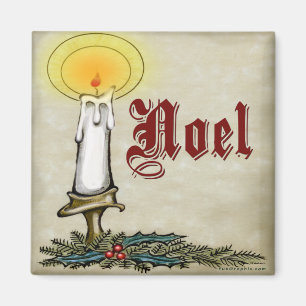 Noel Candle Magnet