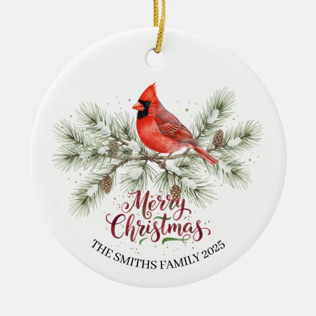 Noël Cardinal Ornement de Noël (Devant)